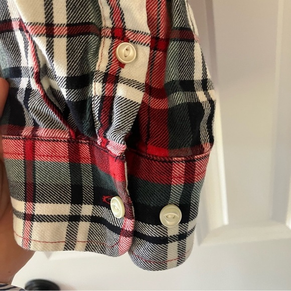 Lauren Ralph Lauren Plaid Flannel Button Down Shirt (Large) Roll Sleeved option - Picture 6 of 10